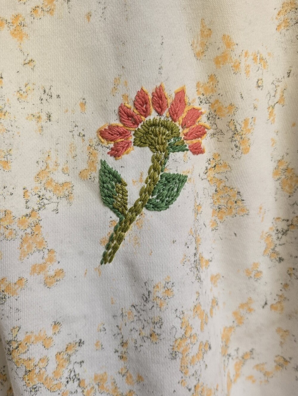 Anthropologie Daily Practice Emrbroidered Short Sleeves Hoodie-Size M - Picture 7 of 9